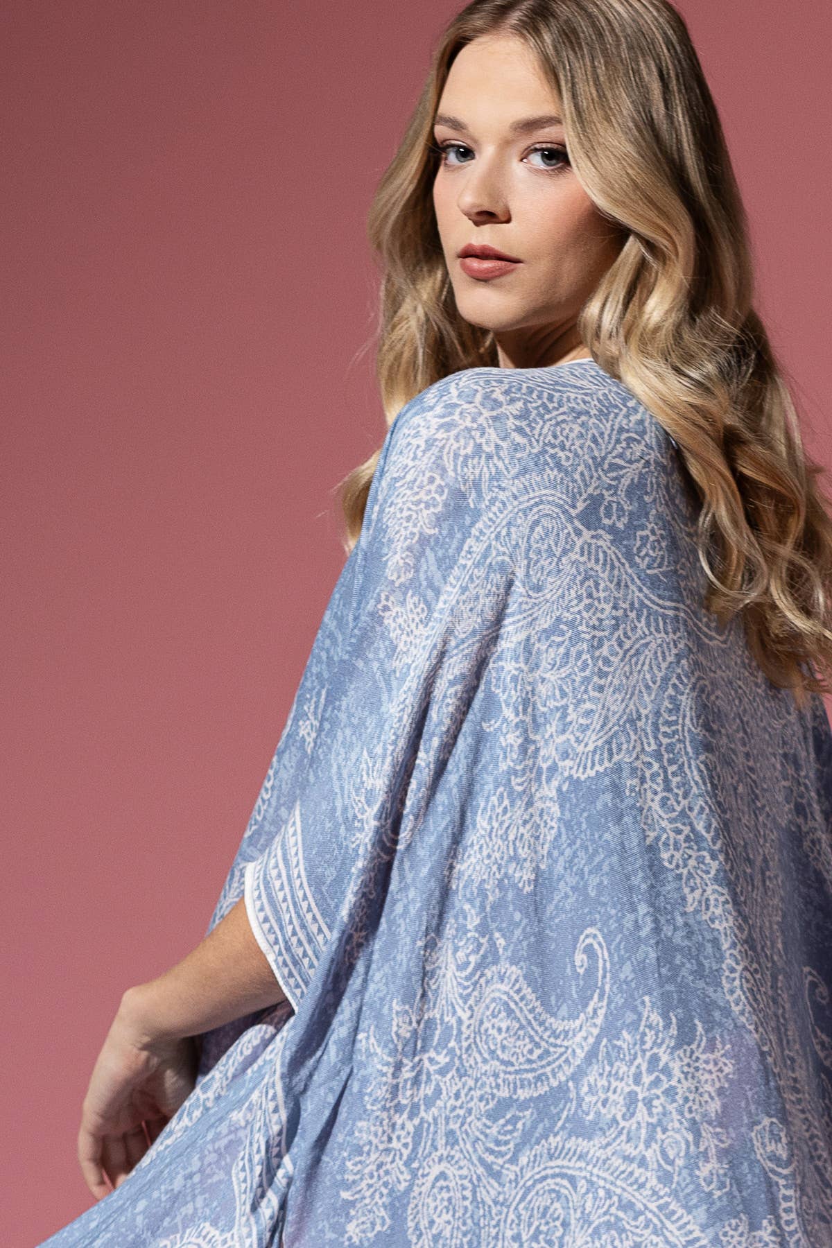 Damask & Paisley Print Kimono-Kimono-Krush Kandy, Women's Online Fashion Boutique Located in Phoenix, Arizona (Scottsdale Area)