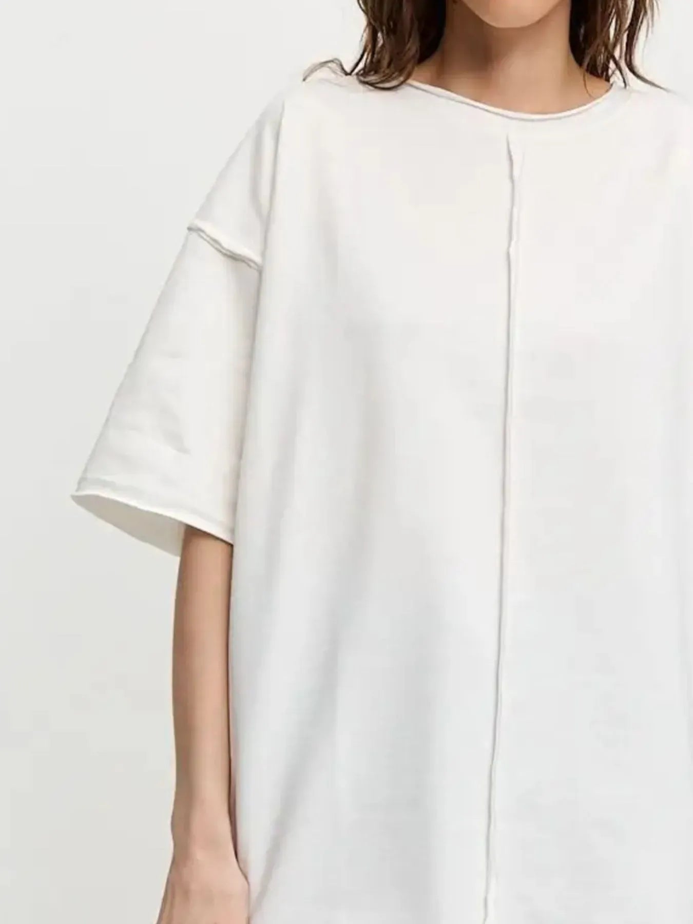 Round Neck Half Sleeve T-Shirt-Krush Kandy, Women's Online Fashion Boutique Located in Phoenix, Arizona (Scottsdale Area)