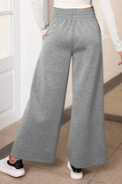 Drawstring Wide Leg Pants with Pockets-Bottoms-Krush Kandy, Women's Online Fashion Boutique Located in Phoenix, Arizona (Scottsdale Area)