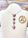 Thulite Drop Necklace-Necklaces-Krush Kandy, Women's Online Fashion Boutique Located in Phoenix, Arizona (Scottsdale Area)