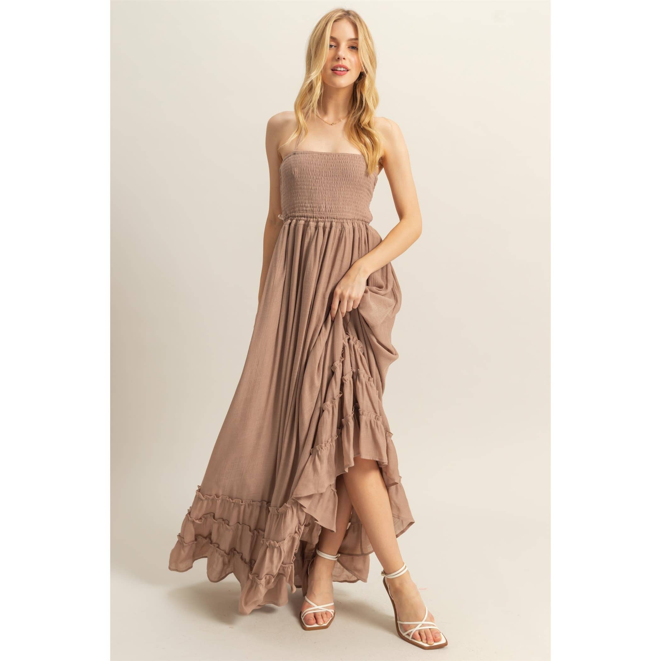 Twirl Away Tiered Maxi Dress-Dresses-Krush Kandy, Women's Online Fashion Boutique Located in Phoenix, Arizona (Scottsdale Area)