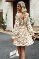 Devine Smocked Flounce Sleeve Ruffled Dress-Dresses-Krush Kandy, Women's Online Fashion Boutique Located in Phoenix, Arizona (Scottsdale Area)