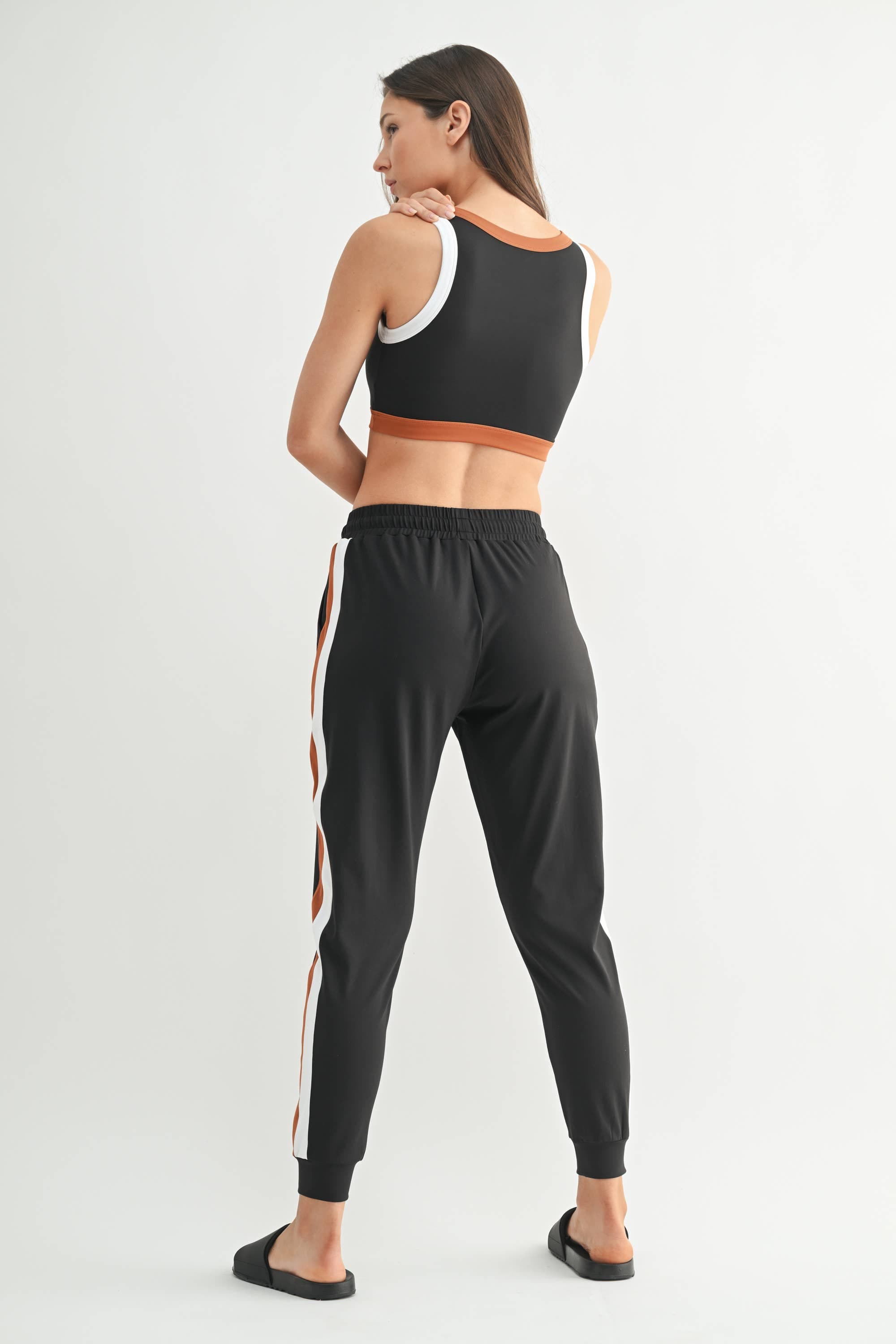 Polyester-Spandex Active Jogger and Sports Bra Set-2 Piece Outfit Sets-Krush Kandy, Women's Online Fashion Boutique Located in Phoenix, Arizona (Scottsdale Area)