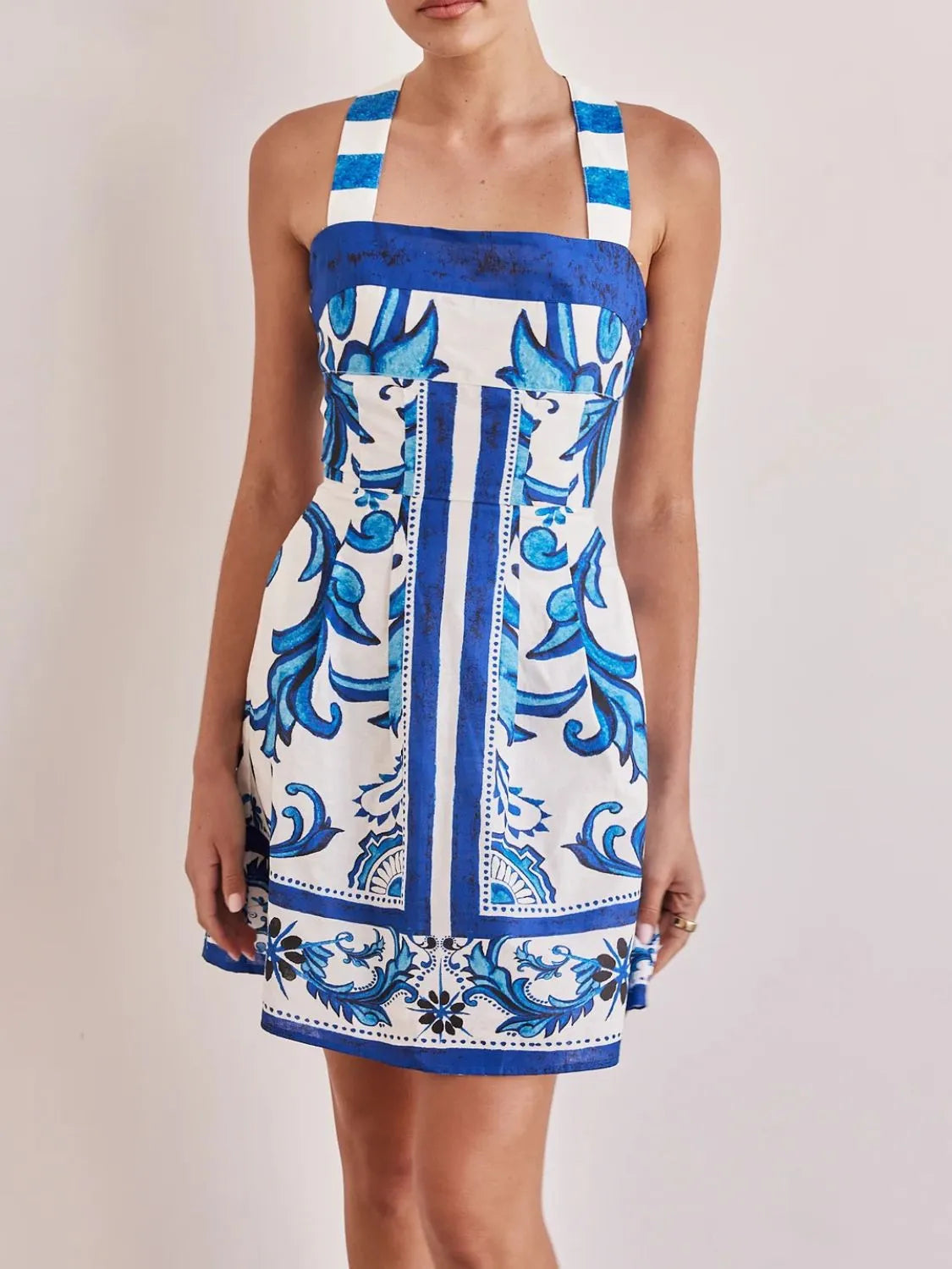 Printed Square Neck Midi Dress-Dresses-Krush Kandy, Women's Online Fashion Boutique Located in Phoenix, Arizona (Scottsdale Area)