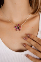 Blushing Jasper Cluster Stone Necklaces-Necklaces-Krush Kandy, Women's Online Fashion Boutique Located in Phoenix, Arizona (Scottsdale Area)