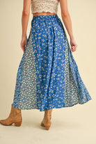 Floral Patchwork Maxi Skirt-Skirts-Krush Kandy, Women's Online Fashion Boutique Located in Phoenix, Arizona (Scottsdale Area)