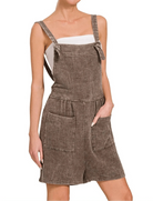 The Driftwood Acid Wash Romper-Jumpsuits & Rompers-Krush Kandy, Women's Online Fashion Boutique Located in Phoenix, Arizona (Scottsdale Area)