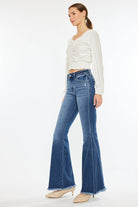 Kancan Mid-Rise Flare Jeans-Denim-Krush Kandy, Women's Online Fashion Boutique Located in Phoenix, Arizona (Scottsdale Area)