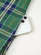 Plaid Frilly Collar Long Sleeve Shift Mini Dress-Dresses-Krush Kandy, Women's Online Fashion Boutique Located in Phoenix, Arizona (Scottsdale Area)