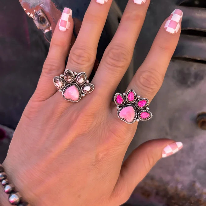 Barbie's Boho Collection Dog Paw Rings |-Rings-Krush Kandy, Women's Online Fashion Boutique Located in Phoenix, Arizona (Scottsdale Area)