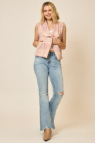 Plaid Open Front Sleeveless Jacket-Vests-Krush Kandy, Women's Online Fashion Boutique Located in Phoenix, Arizona (Scottsdale Area)