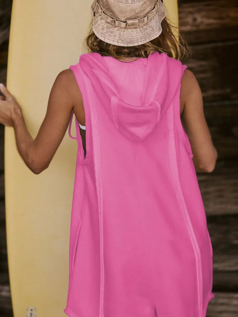 Half Zipped Hooded Sleeveless Romper-Krush Kandy, Women's Online Fashion Boutique Located in Phoenix, Arizona (Scottsdale Area)