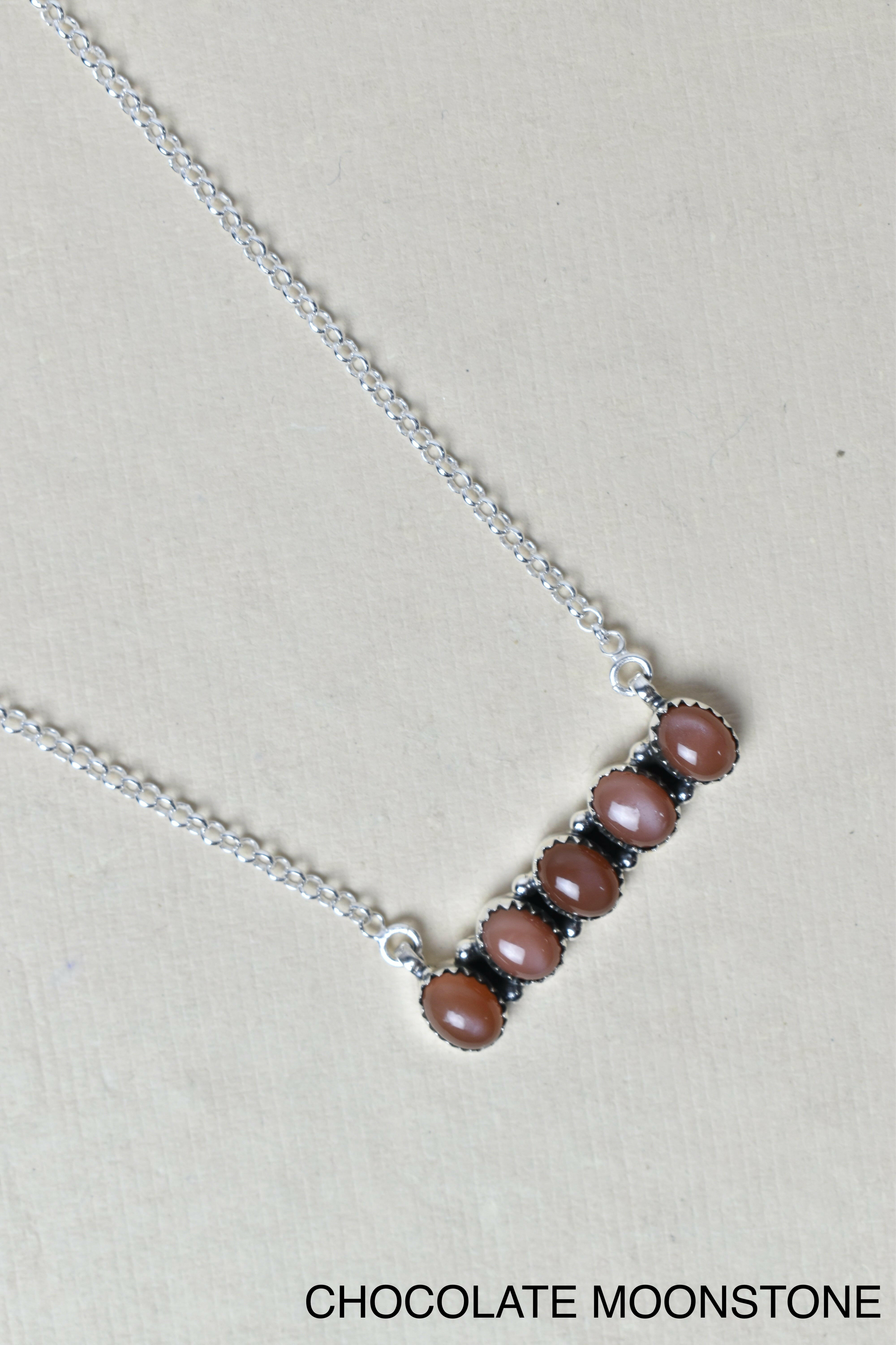 Quintabulous Sterling Silver Necklace-Bar Necklaces-Krush Kandy, Women's Online Fashion Boutique Located in Phoenix, Arizona (Scottsdale Area)