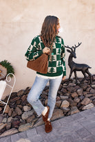 Holiday Pines Checkered Long Sleeve Sweater-Sweaters-Krush Kandy, Women's Online Fashion Boutique Located in Phoenix, Arizona (Scottsdale Area)