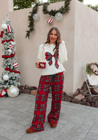 Pajama Pants With Christmas Plaid, Pants Only-Pants-Krush Kandy, Women's Online Fashion Boutique Located in Phoenix, Arizona (Scottsdale Area)