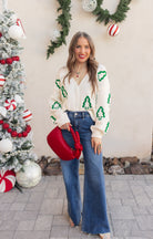 Christmas Tree Knit Cardigan | KKB EXCLUSIVE XS-3X-Cardigan-Krush Kandy, Women's Online Fashion Boutique Located in Phoenix, Arizona (Scottsdale Area)