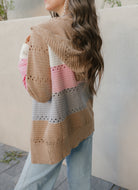 Chic Dreams Stripe Colorblock Zip-Up Hoodie-Jacket-Krush Kandy, Women's Online Fashion Boutique Located in Phoenix, Arizona (Scottsdale Area)