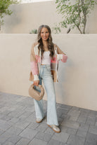 Chic Dreams Stripe Colorblock Zip-Up Hoodie-Jacket-Krush Kandy, Women's Online Fashion Boutique Located in Phoenix, Arizona (Scottsdale Area)