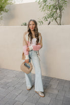 Chic Dreams Stripe Colorblock Zip-Up Hoodie-Jacket-Krush Kandy, Women's Online Fashion Boutique Located in Phoenix, Arizona (Scottsdale Area)