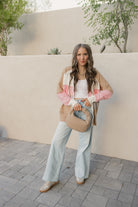 Chic Dreams Stripe Colorblock Zip-Up Hoodie-Jacket-Krush Kandy, Women's Online Fashion Boutique Located in Phoenix, Arizona (Scottsdale Area)