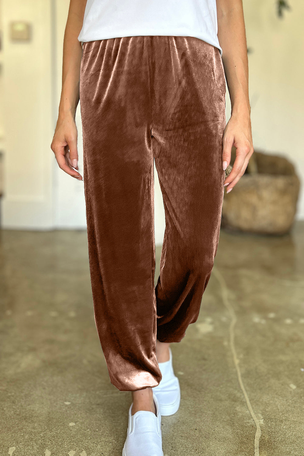 FAM-FAM Pocketed Elastic Waist Joggers-Pants-Krush Kandy, Women's Online Fashion Boutique Located in Phoenix, Arizona (Scottsdale Area)