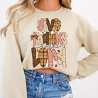Give Thanks to the Lord Sweatshirt-Graphic Tees-Krush Kandy, Women's Online Fashion Boutique Located in Phoenix, Arizona (Scottsdale Area)