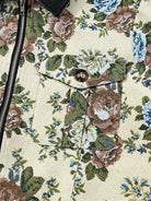 Floral Print Zip Up Contrast Collared Jacket-Jacket-Krush Kandy, Women's Online Fashion Boutique Located in Phoenix, Arizona (Scottsdale Area)