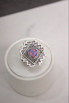 Intricate Aztec Design Stone Matching Ring-Statement Rings-Krush Kandy, Women's Online Fashion Boutique Located in Phoenix, Arizona (Scottsdale Area)