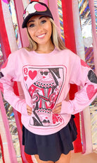 Queen of Hearts Valentine Shirt-Graphic Tees-Krush Kandy, Women's Online Fashion Boutique Located in Phoenix, Arizona (Scottsdale Area)