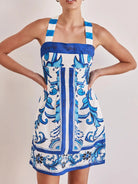 Printed Square Neck Midi Dress-Dresses-Krush Kandy, Women's Online Fashion Boutique Located in Phoenix, Arizona (Scottsdale Area)