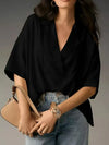 Collared Neck Half Sleeve Blouse-Krush Kandy, Women's Online Fashion Boutique Located in Phoenix, Arizona (Scottsdale Area)