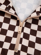 Checkered Drawstring Hoodie and Pants Set-2 Piece Outfit Sets-Krush Kandy, Women's Online Fashion Boutique Located in Phoenix, Arizona (Scottsdale Area)