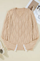 Pearl Embellished Knit Sweater-Sweaters-Krush Kandy, Women's Online Fashion Boutique Located in Phoenix, Arizona (Scottsdale Area)