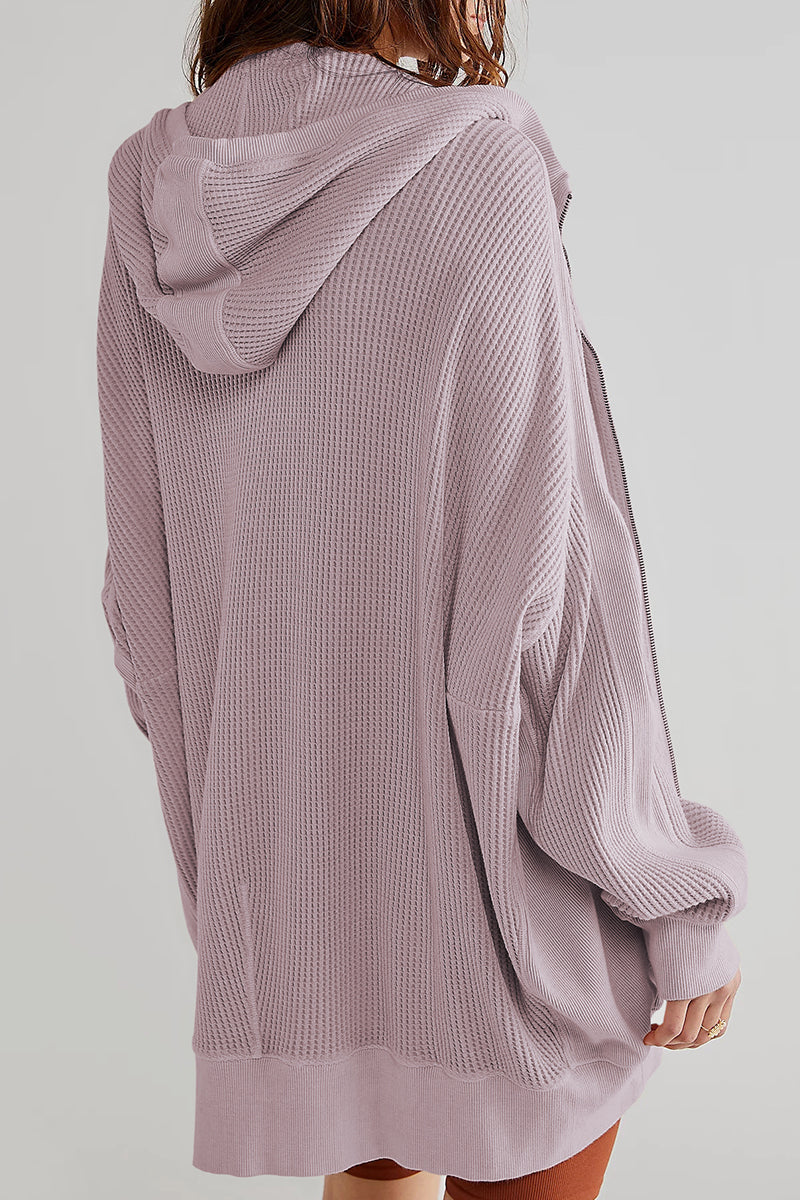 Zip-Up Long Sleeve Jacket-Jackets-Krush Kandy, Women's Online Fashion Boutique Located in Phoenix, Arizona (Scottsdale Area)