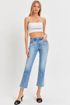 RISEN Park Avenue High Rise Straight Leg Jeans-jeans-Krush Kandy, Women's Online Fashion Boutique Located in Phoenix, Arizona (Scottsdale Area)