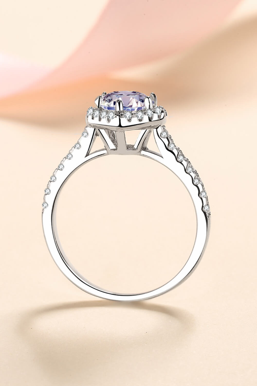 1 Carat Moissanite Heart-Shaped Ring-Krush Kandy, Women's Online Fashion Boutique Located in Phoenix, Arizona (Scottsdale Area)