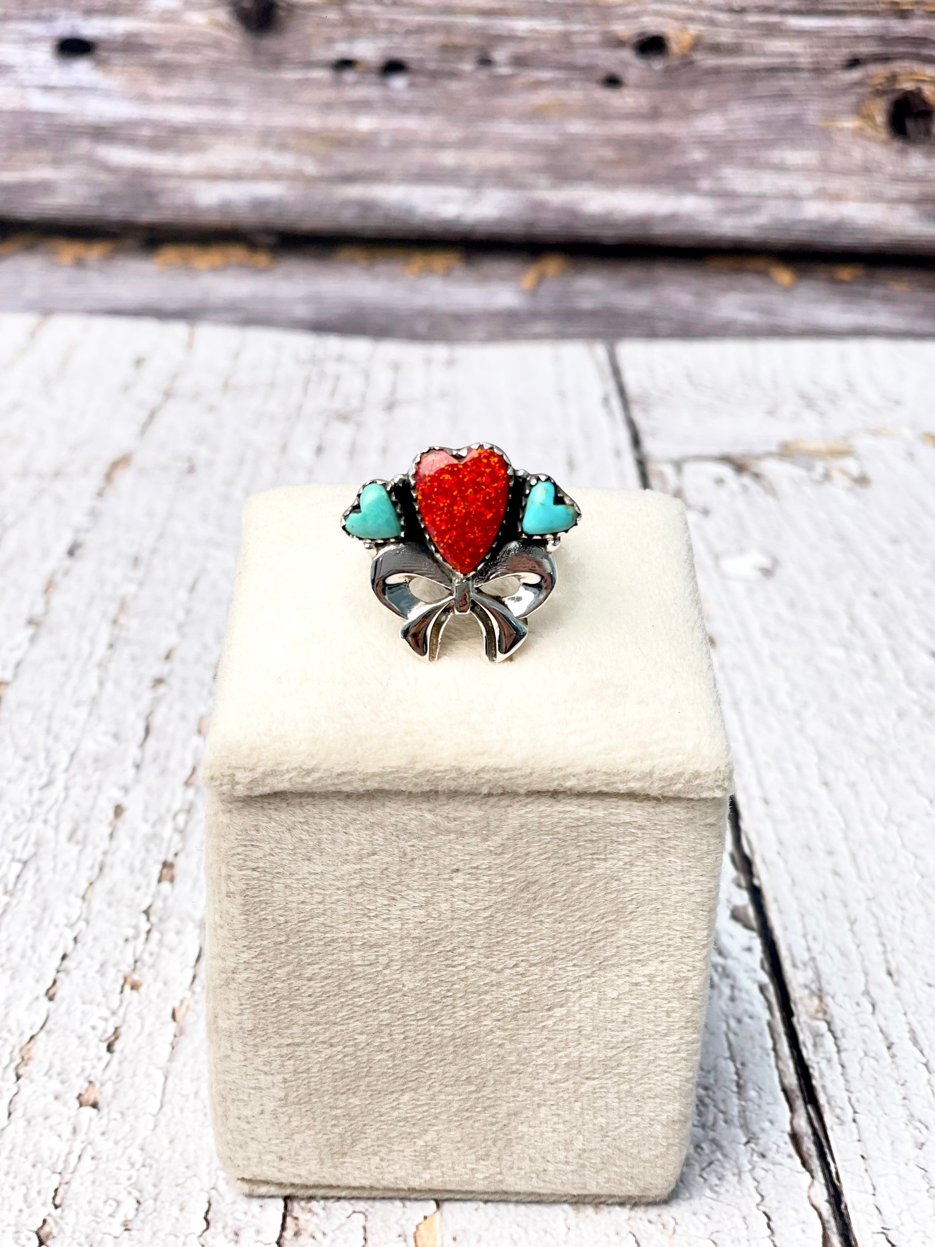 Delicate Heart Bow Bliss Ring-Ring Sizers-Krush Kandy, Women's Online Fashion Boutique Located in Phoenix, Arizona (Scottsdale Area)