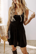 Wide Strap Mini Dress with Pockets-Dresses-Krush Kandy, Women's Online Fashion Boutique Located in Phoenix, Arizona (Scottsdale Area)