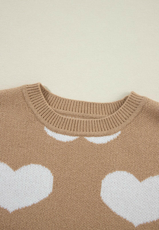Warmhearted Knit Heart Sweater-Krush Kandy, Women's Online Fashion Boutique Located in Phoenix, Arizona (Scottsdale Area)