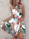 Paisley Print Halter Neck Mini Dress-Krush Kandy, Women's Online Fashion Boutique Located in Phoenix, Arizona (Scottsdale Area)
