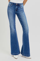 RISEN Full Size Low Rise Flare Jeans with Pockets-Jeans-Krush Kandy, Women's Online Fashion Boutique Located in Phoenix, Arizona (Scottsdale Area)