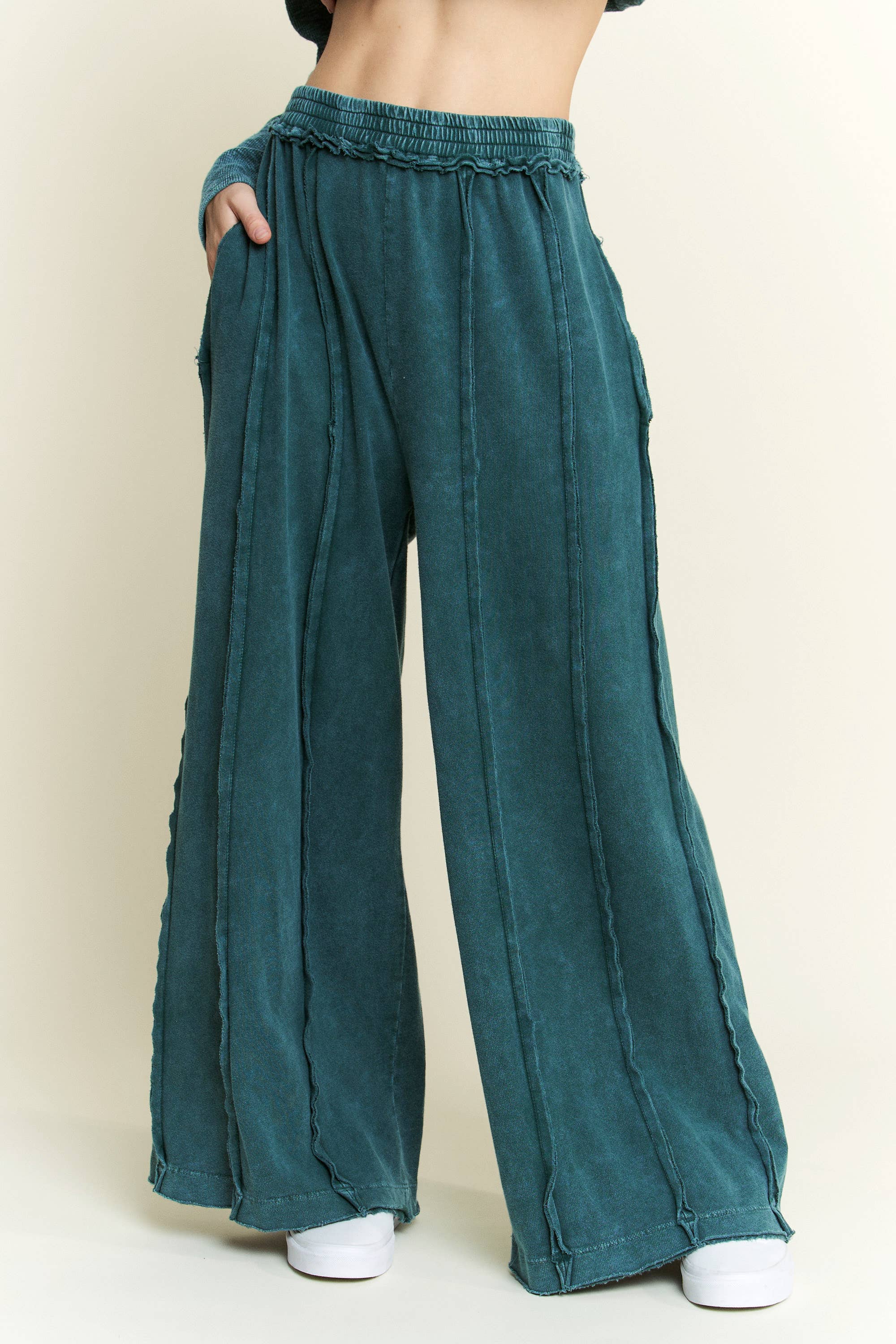 Vintage Edge Mineral Wash Pants-Pants-Krush Kandy, Women's Online Fashion Boutique Located in Phoenix, Arizona (Scottsdale Area)