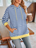 Lovelet Drawstring Striped Long Sleeve Hoodie-Krush Kandy, Women's Online Fashion Boutique Located in Phoenix, Arizona (Scottsdale Area)