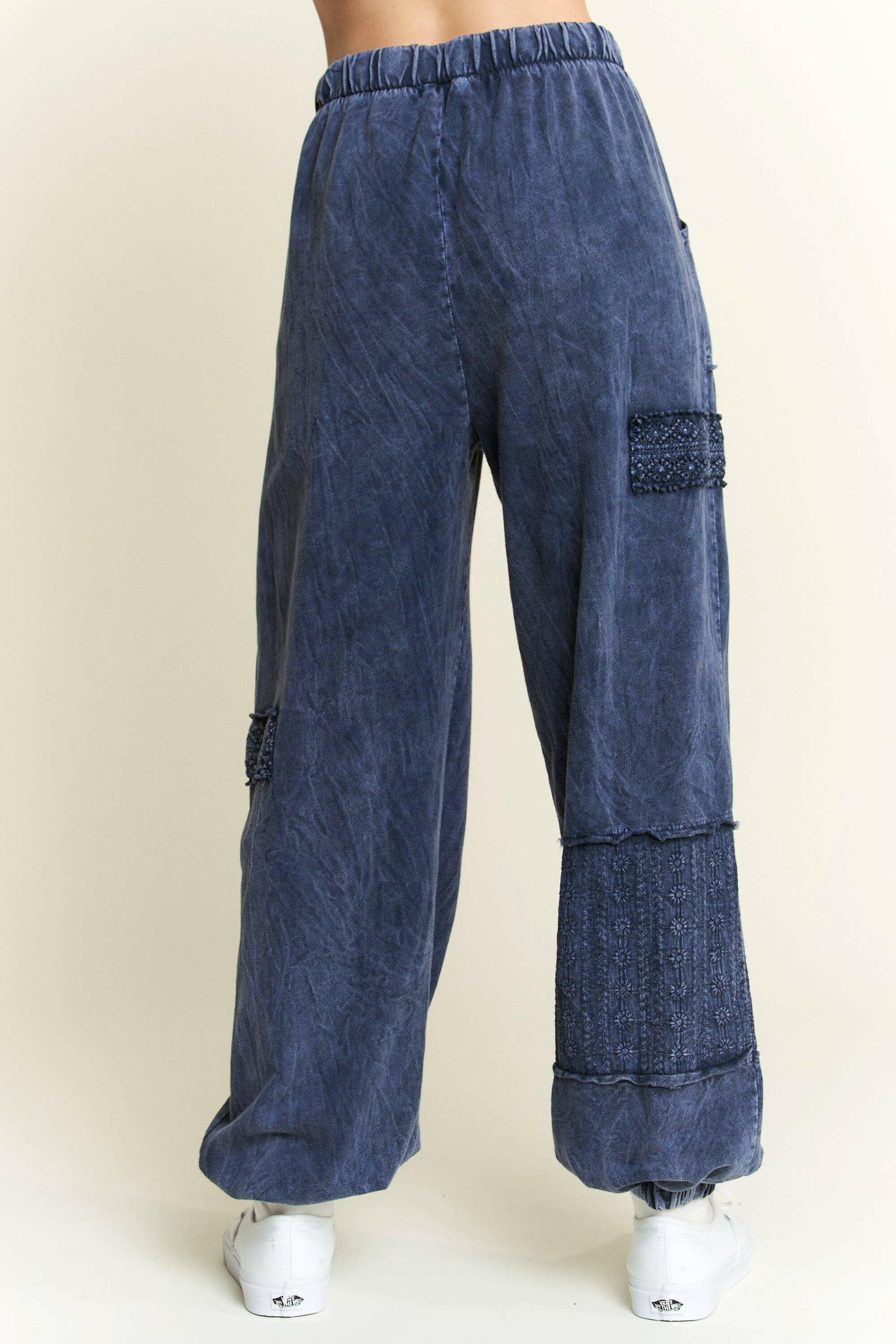MineralWash Eyelet detailed Boho Joggers-Krush Kandy, Women's Online Fashion Boutique Located in Phoenix, Arizona (Scottsdale Area)