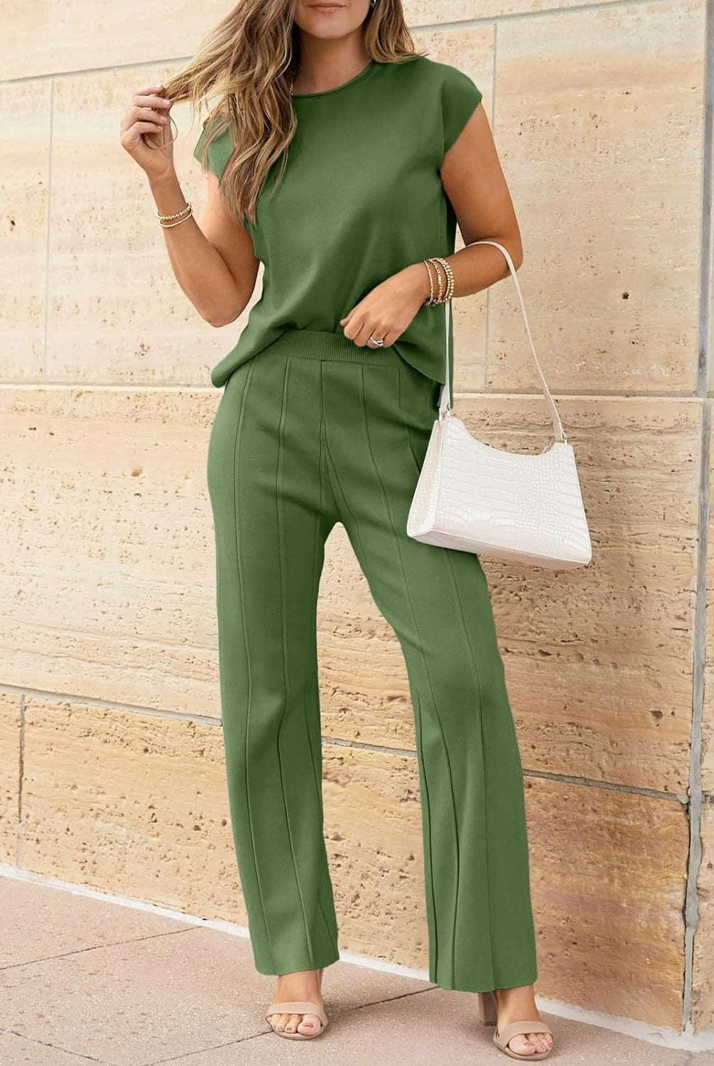 Best of Both Worlds Top and Pants Knit Set-2 Piece Outfit Sets-Krush Kandy, Women's Online Fashion Boutique Located in Phoenix, Arizona (Scottsdale Area)