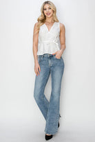 RISEN Full Size Mid Rise Bootcut Jeans-jeans-Krush Kandy, Women's Online Fashion Boutique Located in Phoenix, Arizona (Scottsdale Area)