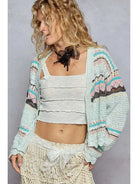 POL Scalloped Edge Detail Pointed Cardigan-Cardigans-Krush Kandy, Women's Online Fashion Boutique Located in Phoenix, Arizona (Scottsdale Area)