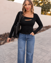 Silhouette Slip Long Sleeve Top
