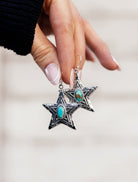 Howdy Cowboy Star Single Stone Earrings-Drop Earrings-Krush Kandy, Women's Online Fashion Boutique Located in Phoenix, Arizona (Scottsdale Area)