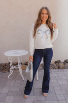 LUXE Sequin Bow Ribbed Sweater \ KKB EXCLUSIVE XS-3X-Sweater-Krush Kandy, Women's Online Fashion Boutique Located in Phoenix, Arizona (Scottsdale Area)